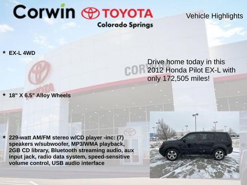 2012 Honda Pilot EX-L