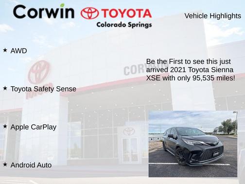 2021 Toyota Sienna XSE 7 Passenger