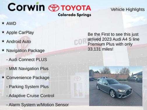 2023 Audi A4 45 S line Premium Plus