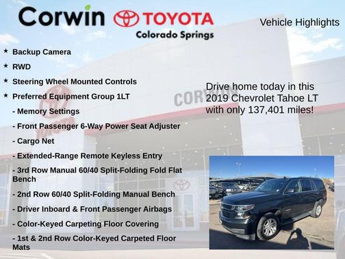 2019 Chevrolet Tahoe LT