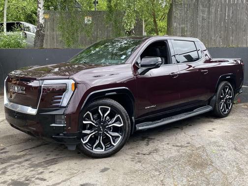 Dark Ember Tintcoat 2025 GMC Sierra EV Max Range Denali