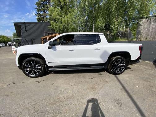 Summit White 2025 GMC Sierra EV Max Range Denali