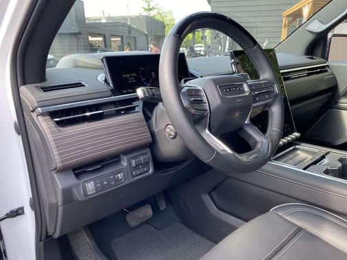 Summit White 2025 GMC Sierra EV Max Range Denali