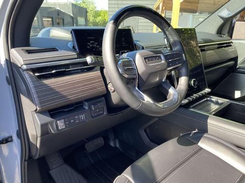 Thunderstorm Gray 2025 GMC Sierra EV Max Range Denali