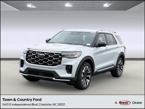 Space White Metallic 2026 Ford Explorer Platinum