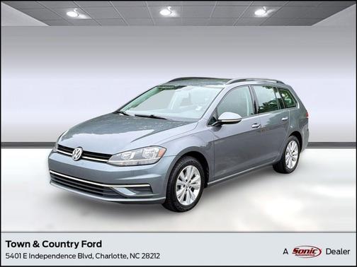 Platinum Gray Metallic 2019 Volkswagen Golf SportWagen TSI S