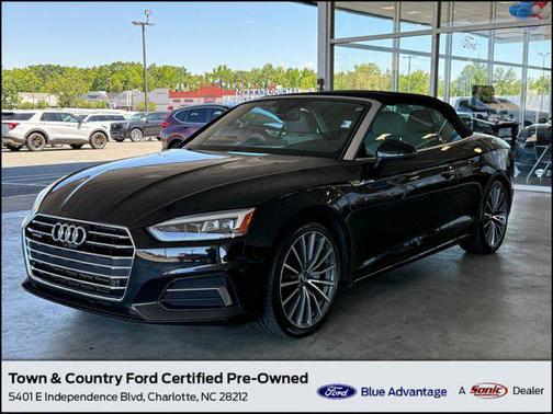 Mythos Black Metallic/Black Roof 2018 Audi A5 2.0T Prestige
