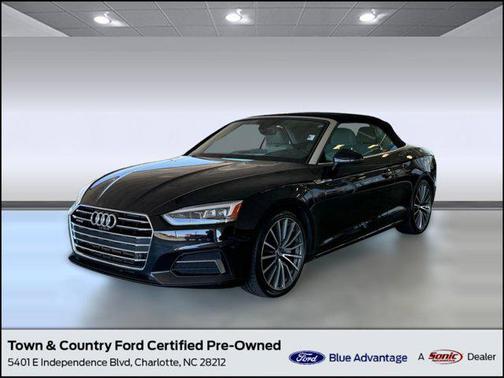 Mythos Black Metallic/Black Roof 2018 Audi A5 2.0T Prestige