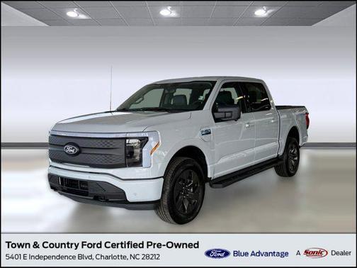 SPACE WHITE METALLIC 2025 Ford F-150 Lightning Flash