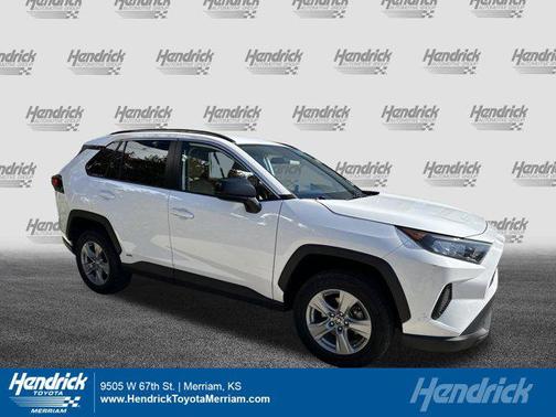 White 2022 Toyota RAV4 Hybrid LE