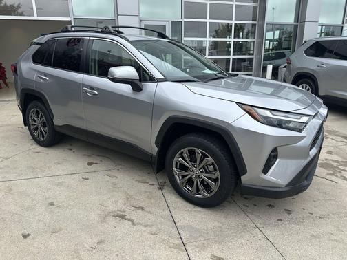 Silver Sky Metallic 2022 Toyota RAV4 Hybrid XLE Premium