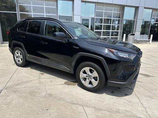 Midnight Black Metallic 2021 Toyota RAV4 Hybrid LE