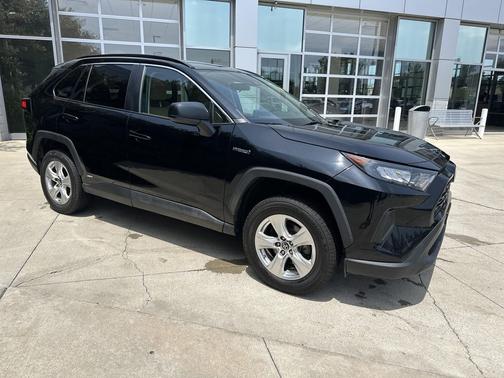 Midnight Black Metallic 2021 Toyota RAV4 Hybrid LE