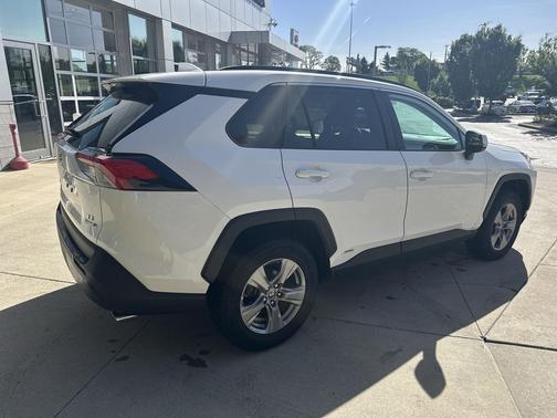 White 2022 Toyota RAV4 Hybrid LE