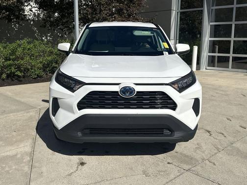 White 2022 Toyota RAV4 Hybrid LE