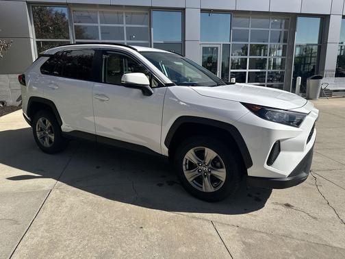 White 2022 Toyota RAV4 Hybrid LE