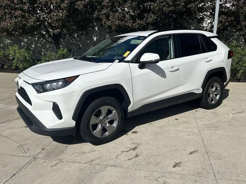 White 2022 Toyota RAV4 Hybrid LE