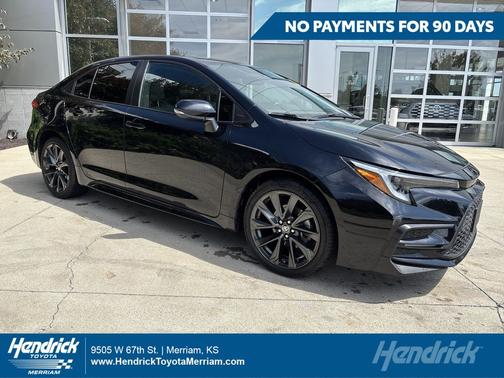 Midnight Black Metallic 2025 Toyota Corolla SE