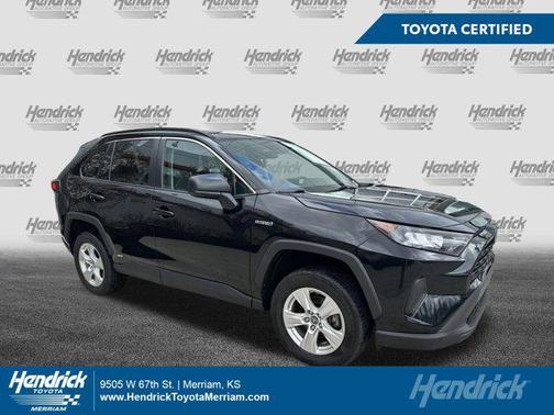 Midnight Black Metallic 2021 Toyota RAV4 Hybrid LE