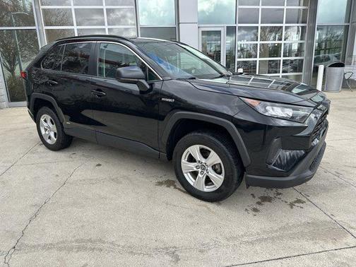 Midnight Black Metallic 2021 Toyota RAV4 Hybrid LE