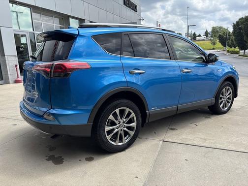 Electric Storm Blue 2017 Toyota RAV4 Hybrid Limited