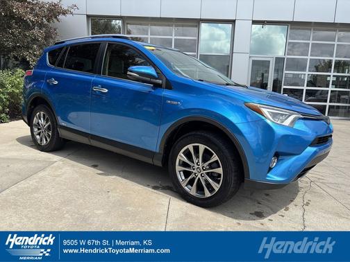 Electric Storm Blue 2017 Toyota RAV4 Hybrid Limited