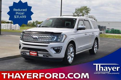 White Platinum Clearcoat Metallic 2018 Ford Expedition Max Platinum