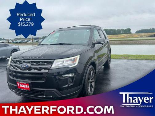 Shadow Black 2018 Ford Explorer XLT