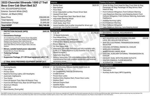 2023 Chevrolet Silverado 1500 LT Trail Boss