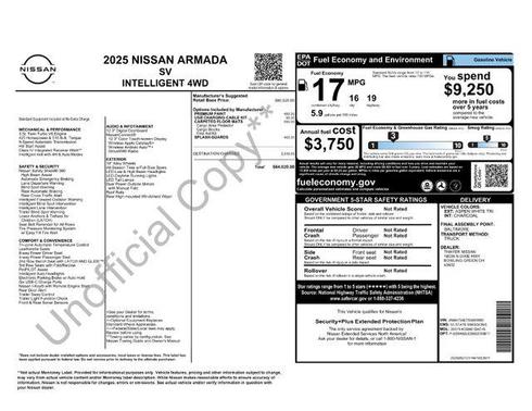 2025 Nissan Armada SV 4WD