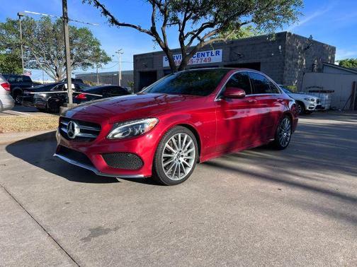 Red 2017 Mercedes-Benz C-Class C 300