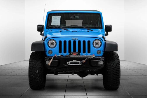 Blue 2017 Jeep Wrangler Unlimited Rubicon