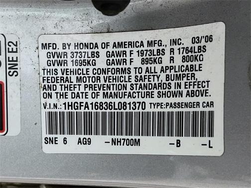 2006 Honda Civic EX