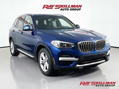 Blue Metallic 2021 BMW X3 xDrive30i