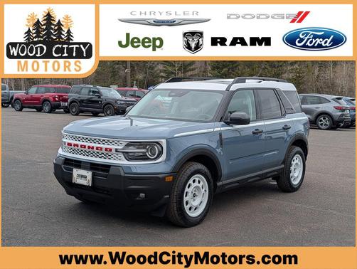 Azure Gray Metallic Tri-Coat 2026 Ford Bronco Sport Heritage