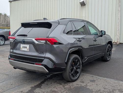 Magnetic Gray Metallic/Midnight Black Metallic 2023 Toyota RAV4 Hybrid SE