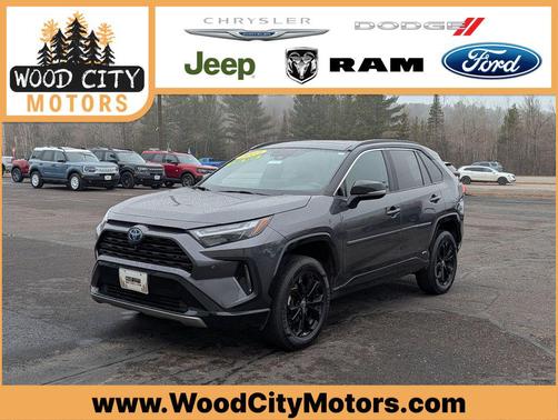 Magnetic Gray Metallic/Midnight Black Metallic 2023 Toyota RAV4 Hybrid SE