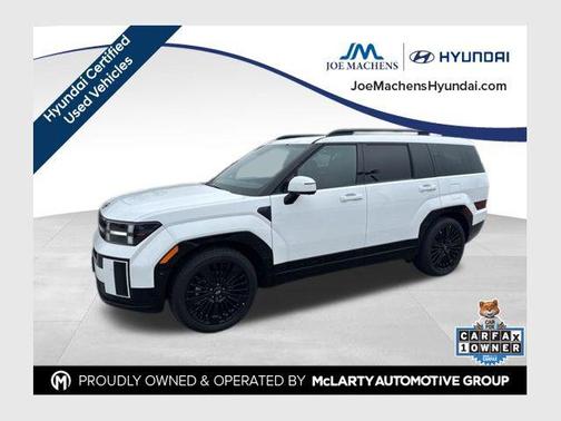 Serenity White 2025 Hyundai SANTA FE HEV Calligraphy