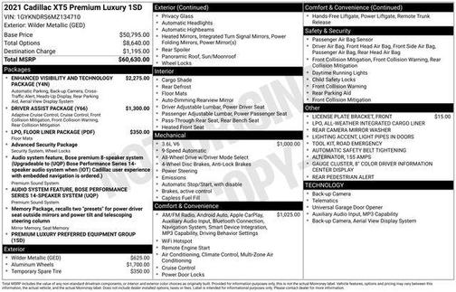 2021 Cadillac XT5 Premium Luxury