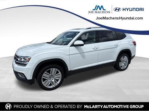 Pure White 2019 Volkswagen Atlas SEL Premium