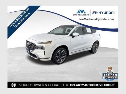 Serenity White Pearl 2023 Hyundai SANTA FE Calligraphy