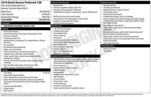 2018 Buick Encore Preferred