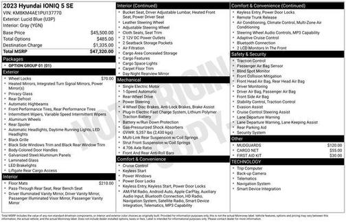 Phantom Black 2023 Hyundai IONIQ 5 SE