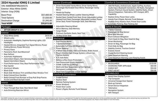 Atlas White 2024 Hyundai IONIQ 5 Limited