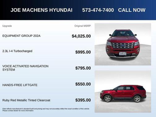 Ruby Red Metallic 2016 Ford Explorer XLT