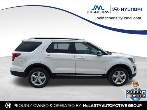 White Platinum Metallic Tri-Coat 2016 Ford Explorer XLT