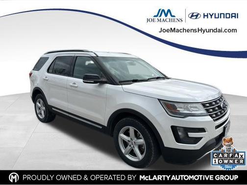 White Platinum Metallic Tri-Coat 2016 Ford Explorer XLT