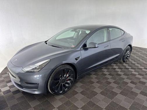Midnight Silver Metallic 2022 Tesla Model 3 Performance