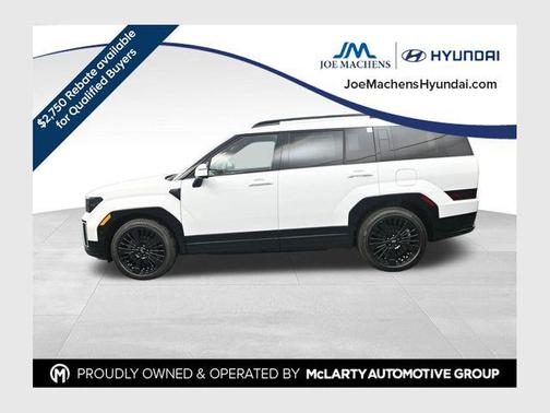Serenity White 2026 Hyundai SANTA FE HEV Calligraphy