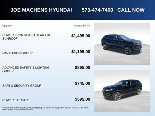 Diamond Black Crystal Pearlcoat 2018 Jeep Compass Limited